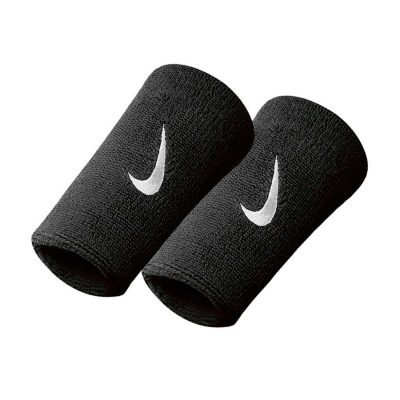 Muñequeras Nike Swoosh Negro Largo