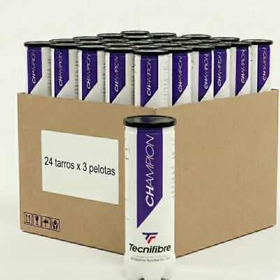 Caja de pelotas Champion x3 24 tarros