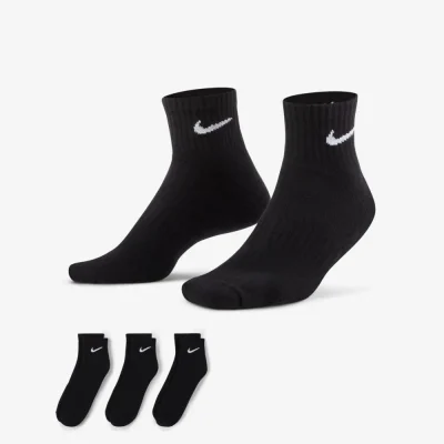 Medias Nike Everyday Cushioned Negras x3