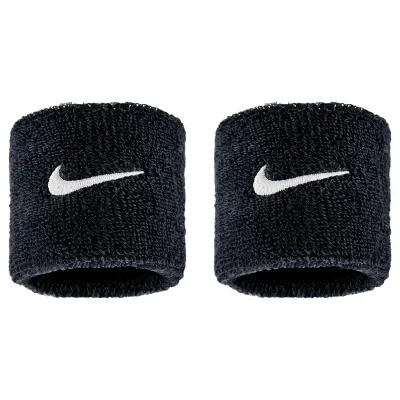 Muñequeras Nike Swoosh Classic x2 Negras