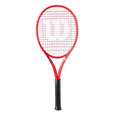 Raqueta de tenis Wilson Defyer 100 V1 roja de 300 gramos