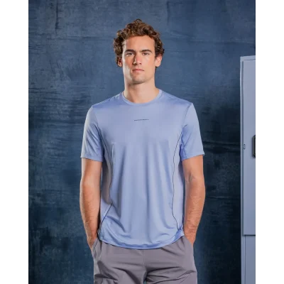 Camiseta Racketball Azul Celeste Para Hombre