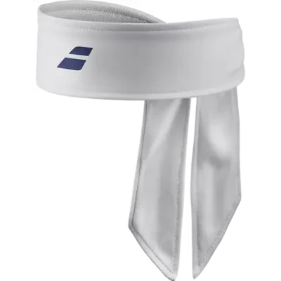 BANDANA BABOLAT BLANCA LOGO AZUL